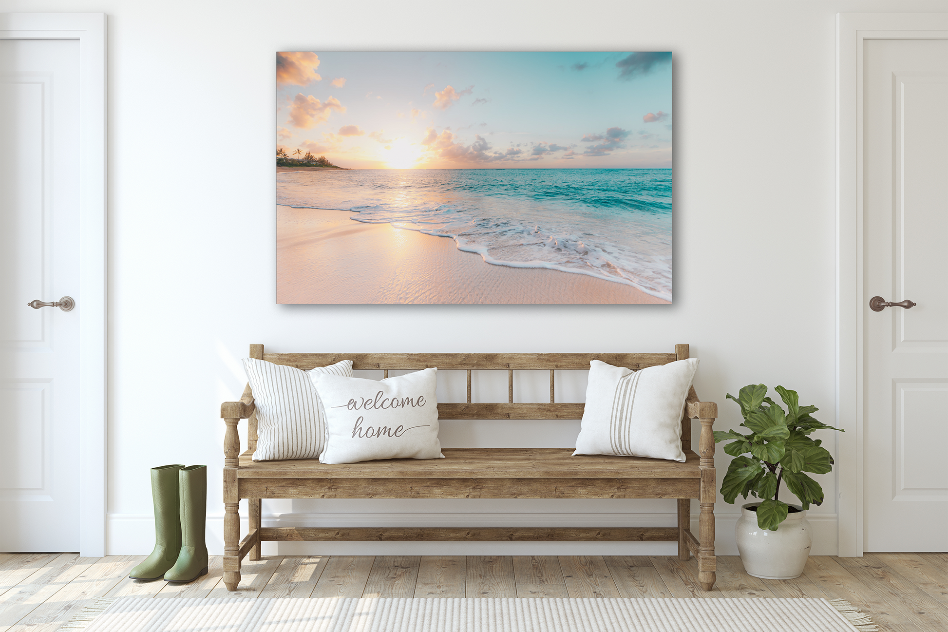 🌊 Sea & Waves Tempered Glass Wall Art – Make a Statement! 🌊 - The Gift Shop