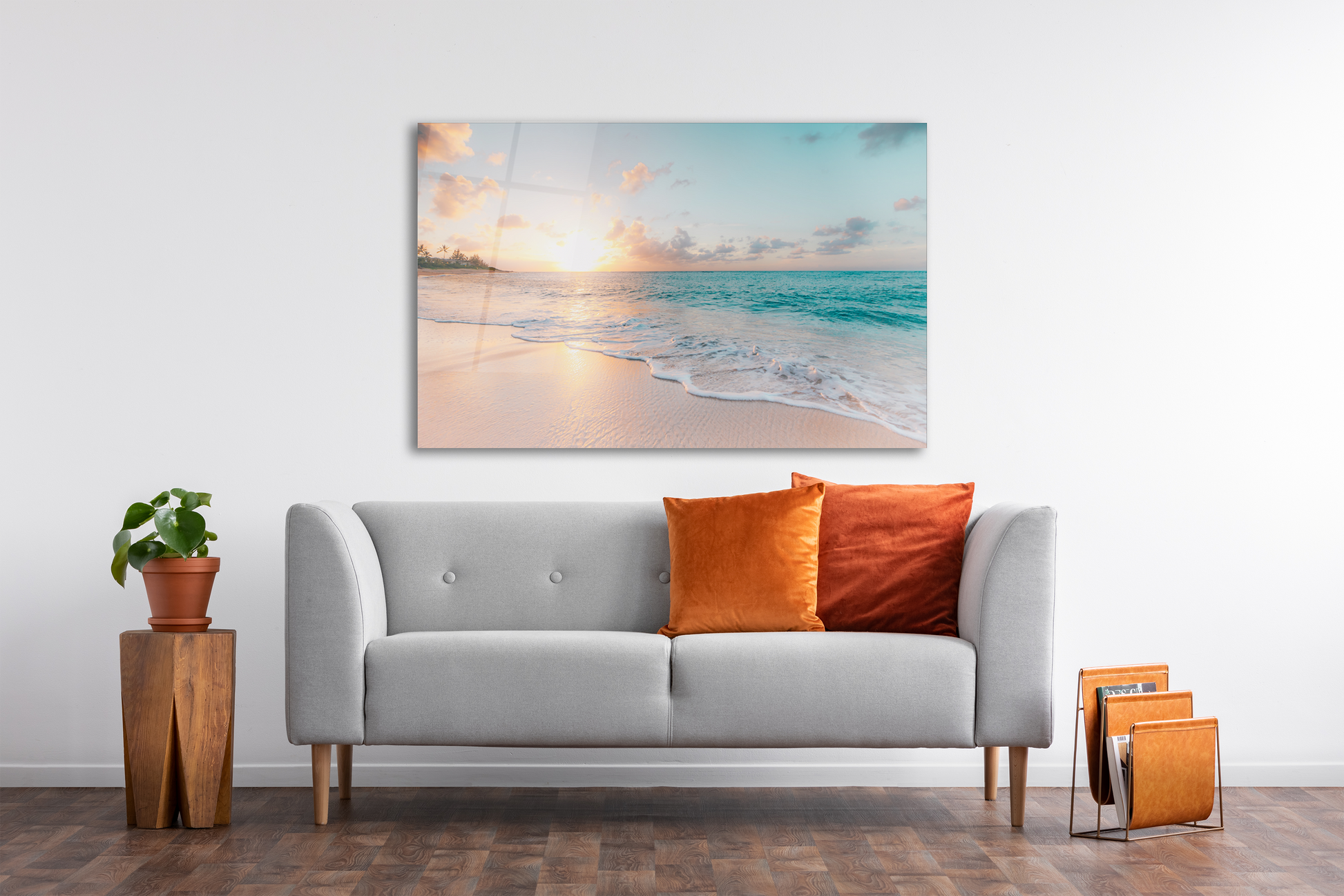 🌊 Sea & Waves Tempered Glass Wall Art – Make a Statement! 🌊 - The Gift Shop