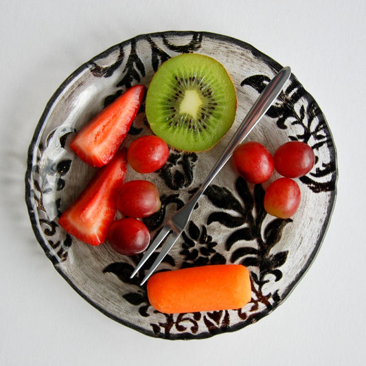 Byzantine-Inspired Damask Canapé Plate – 6.5" - The Gift Shop