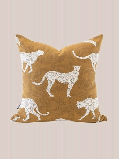 Wildly Chic - Safari Decorative Terracotta Throw Pillowcase - The Gift Shop