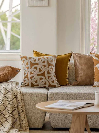 Wildly Chic - Safari Decorative Terracotta Throw Pillowcase - The Gift Shop
