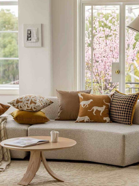 Wildly Chic - Safari Decorative Terracotta Throw Pillowcase - The Gift Shop