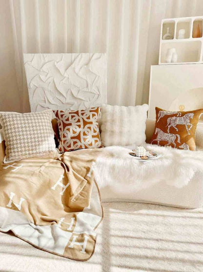 Wildly Chic - Safari Decorative Terracotta Throw Pillowcase - The Gift Shop