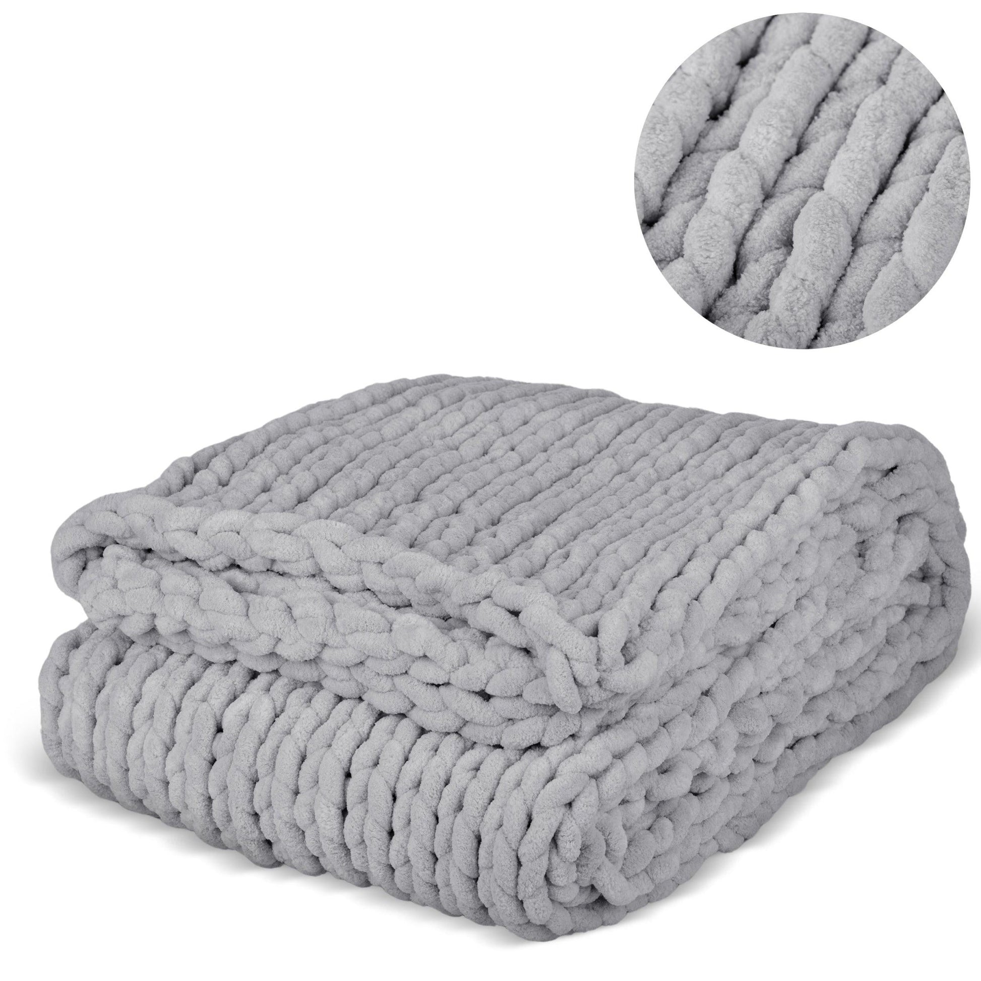 Willa & Belle Chunky Knit Weighted Blanket – 50 x 60 in – Thoughtful Gift from The Gift Shop UAE
