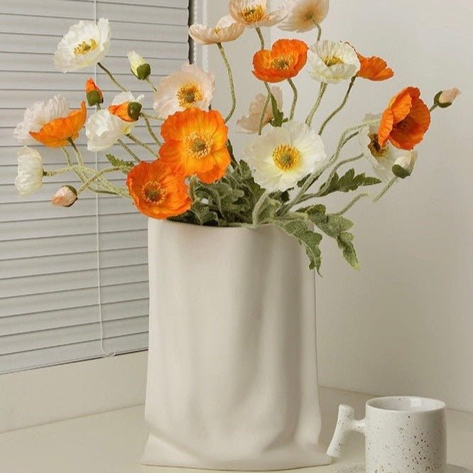 Wrinkle Ceramic Vase