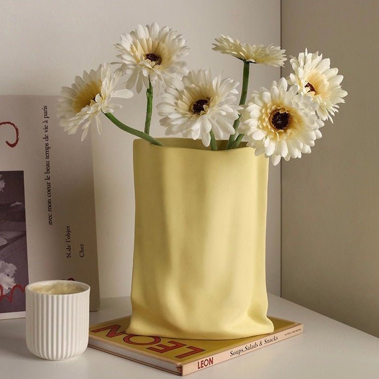 Wrinkle Ceramic Vase