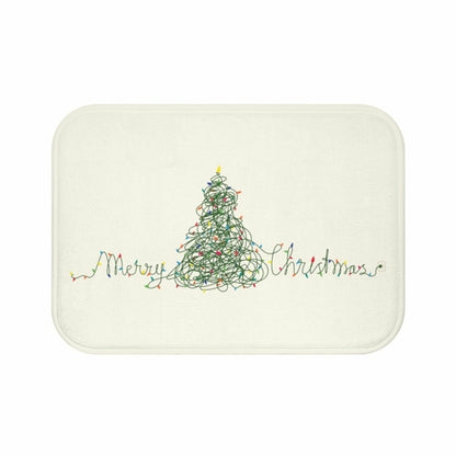 Festive Bath Mat - Christmas Tree Lights - The Gift Shop