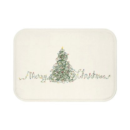 Festive Bath Mat - Christmas Tree Lights - The Gift Shop