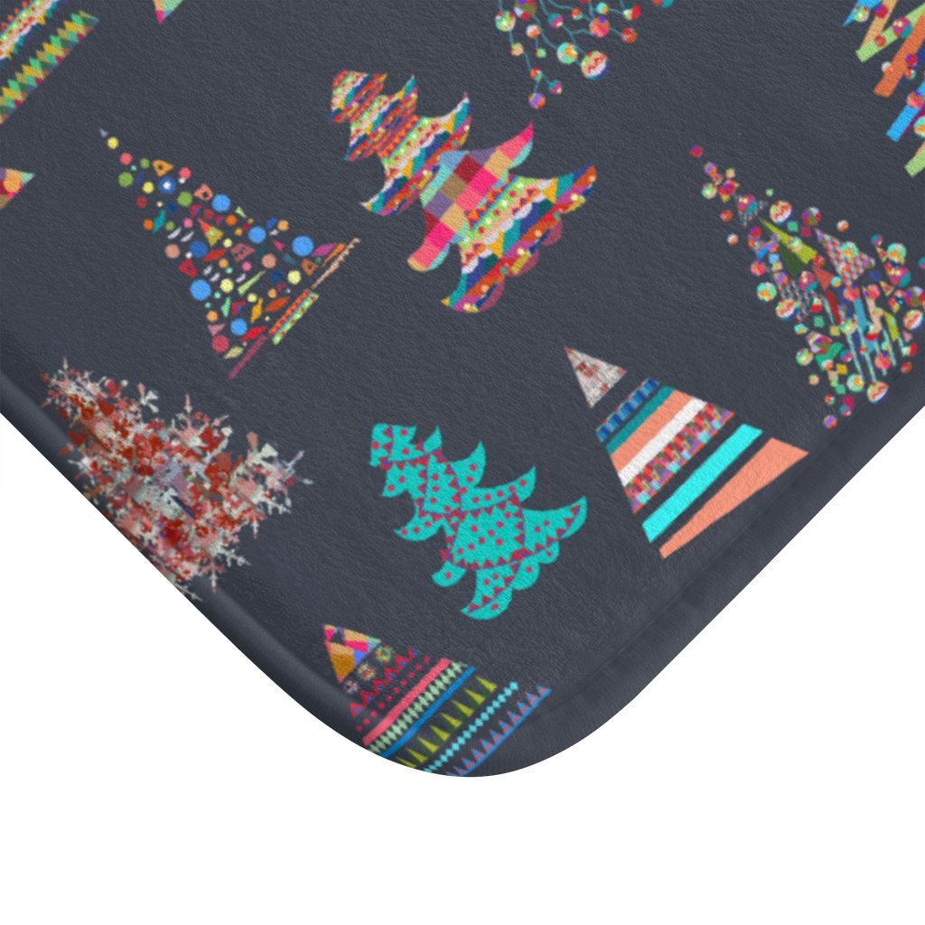 Festive Bath Mat - Christmas Trees - The Gift Shop