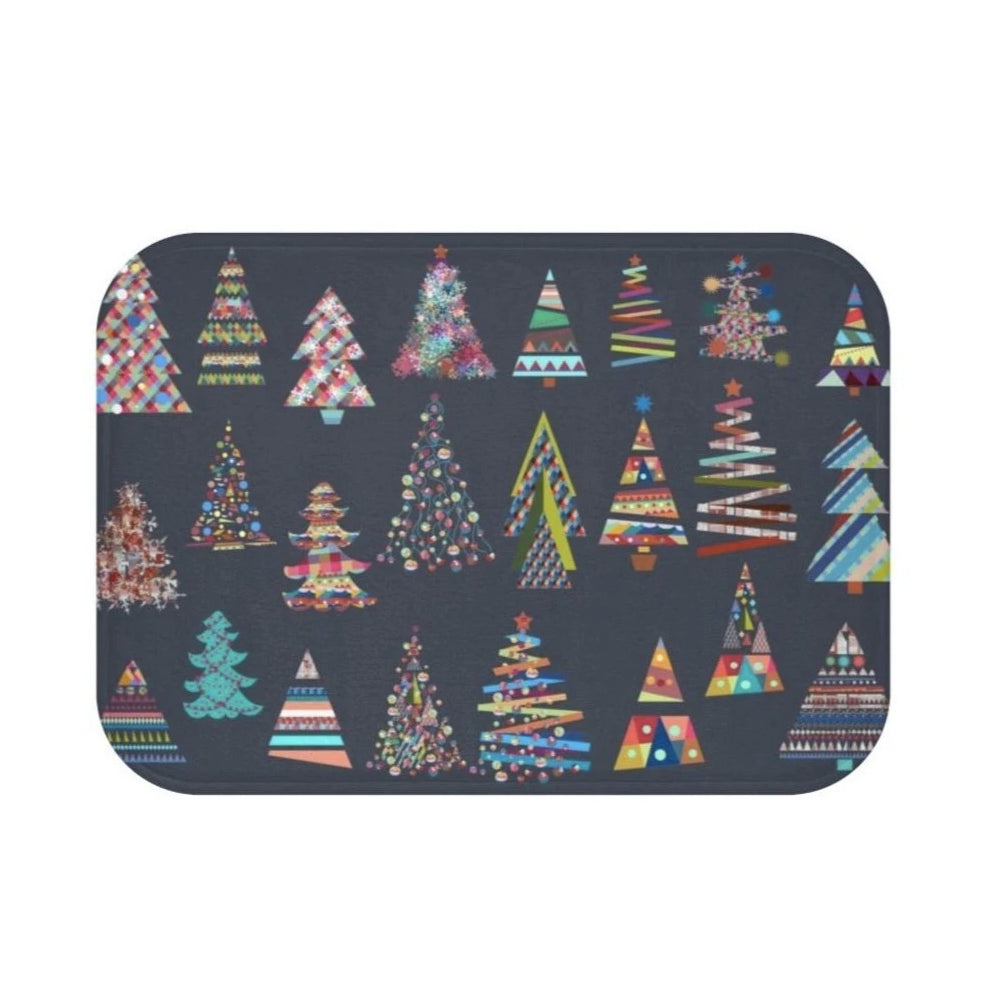 Festive Bath Mat - Christmas Trees - The Gift Shop