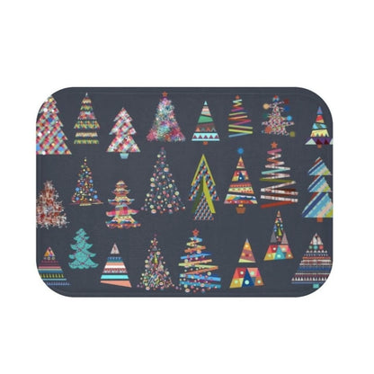 Festive Bath Mat - Christmas Trees - The Gift Shop