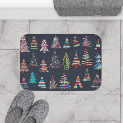 Festive Bath Mat - Christmas Trees - The Gift Shop