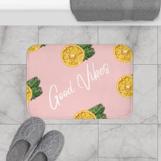 Good Vibes Lemon - Bath Mat - The Gift Shop