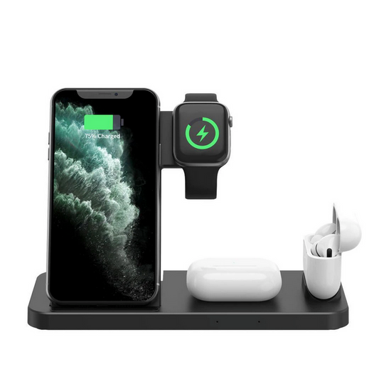 4-in-1 Fast Wireless Charging Station For iPhone and Samsung phones - The Gift Shop
