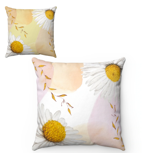 Daisies Print Reversible Cushion – Two Looks in One! - The Gift Shop