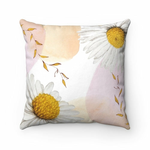 Daisies Print Reversible Cushion – Two Looks in One! - The Gift Shop