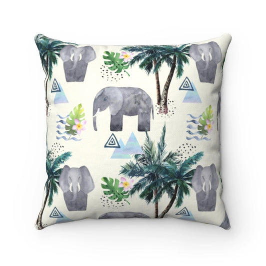 Lucky Elephant Two-Color Sided Cushion - The Gift Shop