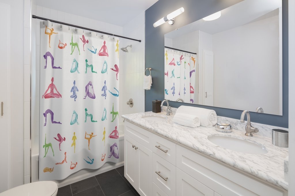 Yoga Sanctuary Shower Curtains – Thoughtful Gift from The Gift Shop UAE